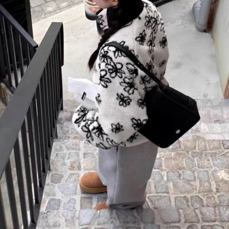 リバーシブルボアブルゾン ボアジャケット アウター | COCOMOMO | 詳細画像7 