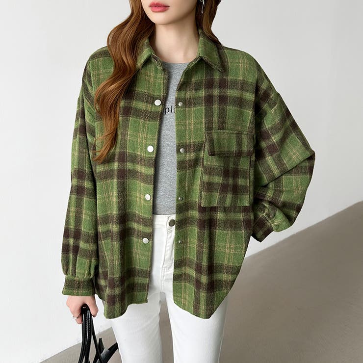 チェックシャツ ネルシャツ オーバーサイズ | COCOMOMO | 詳細画像19 