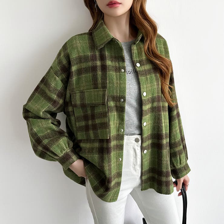 チェックシャツ ネルシャツ オーバーサイズ | COCOMOMO | 詳細画像20 