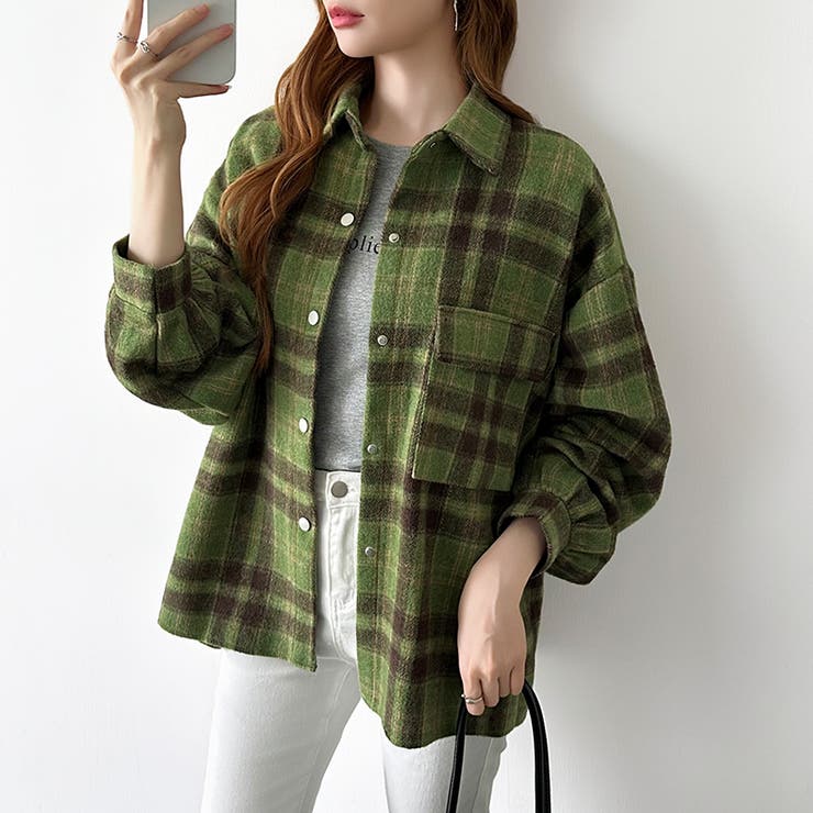 チェックシャツ ネルシャツ オーバーサイズ | COCOMOMO | 詳細画像21 