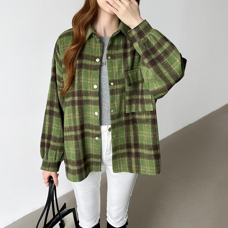 チェックシャツ ネルシャツ オーバーサイズ | COCOMOMO | 詳細画像22 