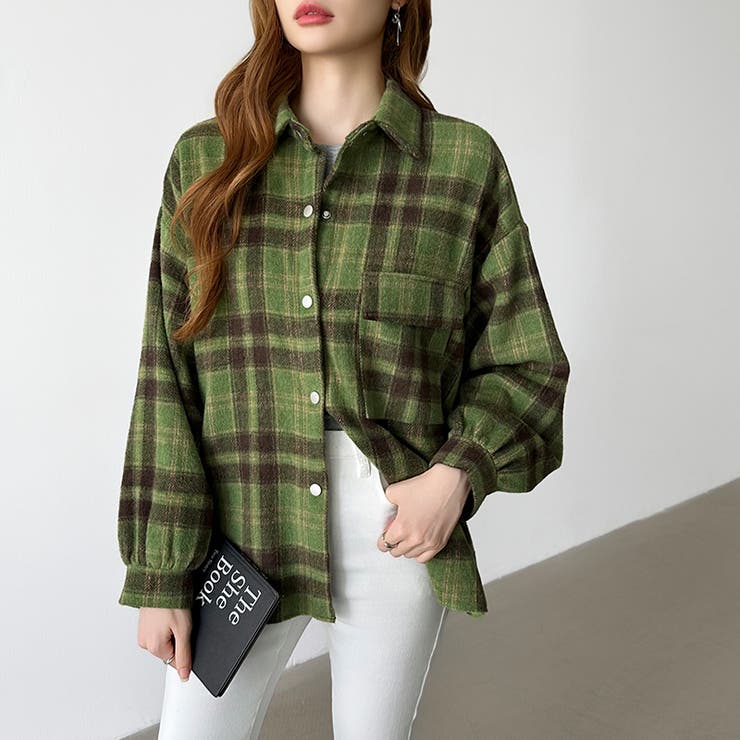 チェックシャツ ネルシャツ オーバーサイズ | COCOMOMO | 詳細画像25 