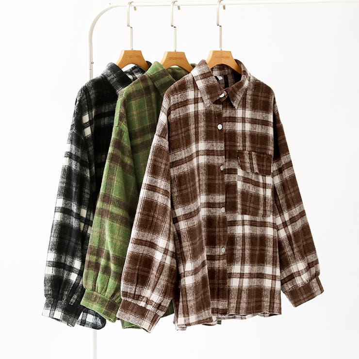 チェックシャツ ネルシャツ オーバーサイズ | COCOMOMO | 詳細画像27 