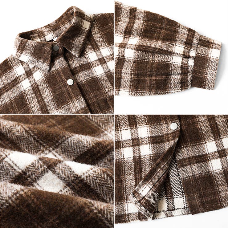 チェックシャツ ネルシャツ オーバーサイズ | COCOMOMO | 詳細画像28 