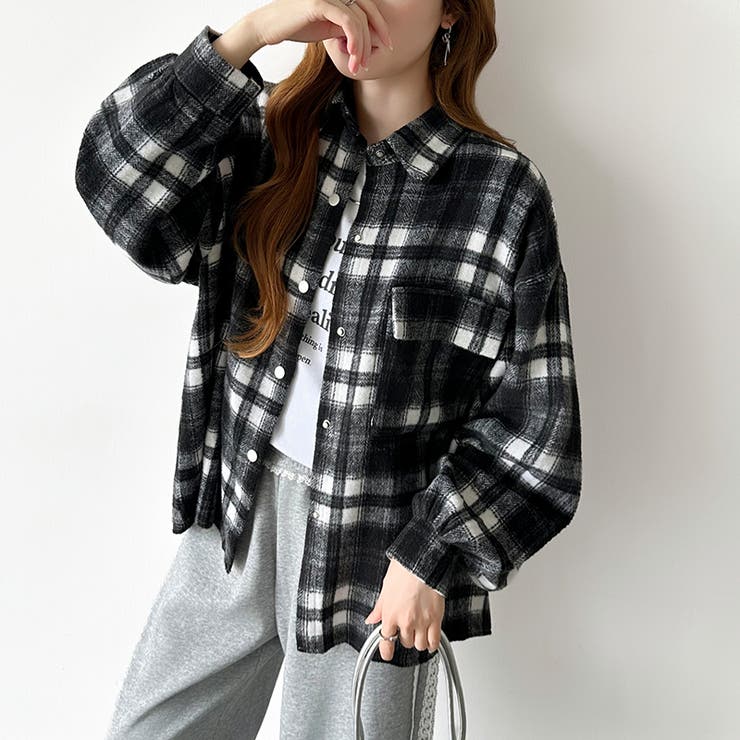 チェックシャツ ネルシャツ オーバーサイズ | COCOMOMO | 詳細画像3 