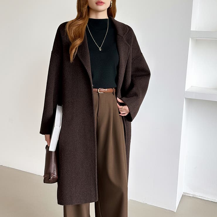 大人きれいめコート ウールコート ロングコート | COCOMOMO | 詳細画像10 