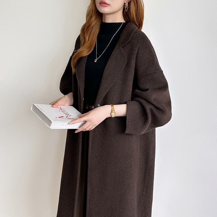 大人きれいめコート ウールコート ロングコート | COCOMOMO | 詳細画像12 