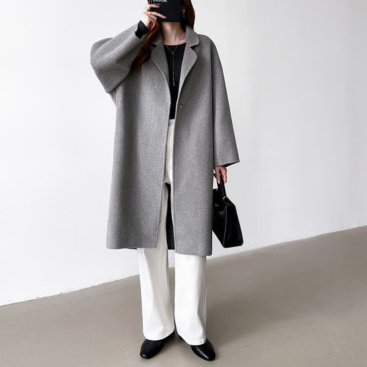 大人きれいめコート ウールコート ロングコート | COCOMOMO | 詳細画像14 