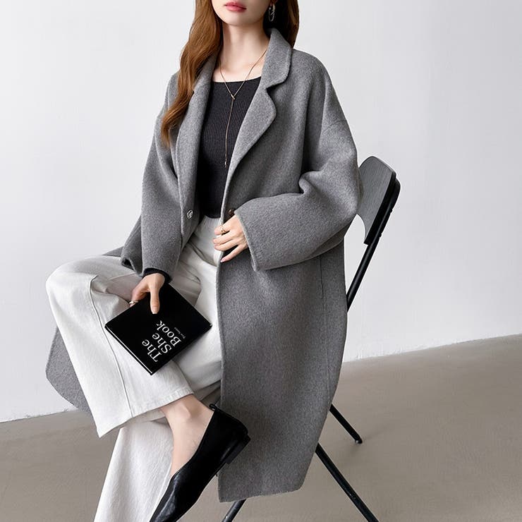 大人きれいめコート ウールコート ロングコート | COCOMOMO | 詳細画像17 