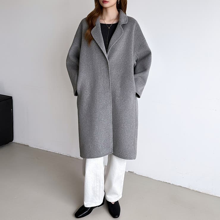 大人きれいめコート ウールコート ロングコート | COCOMOMO | 詳細画像18 