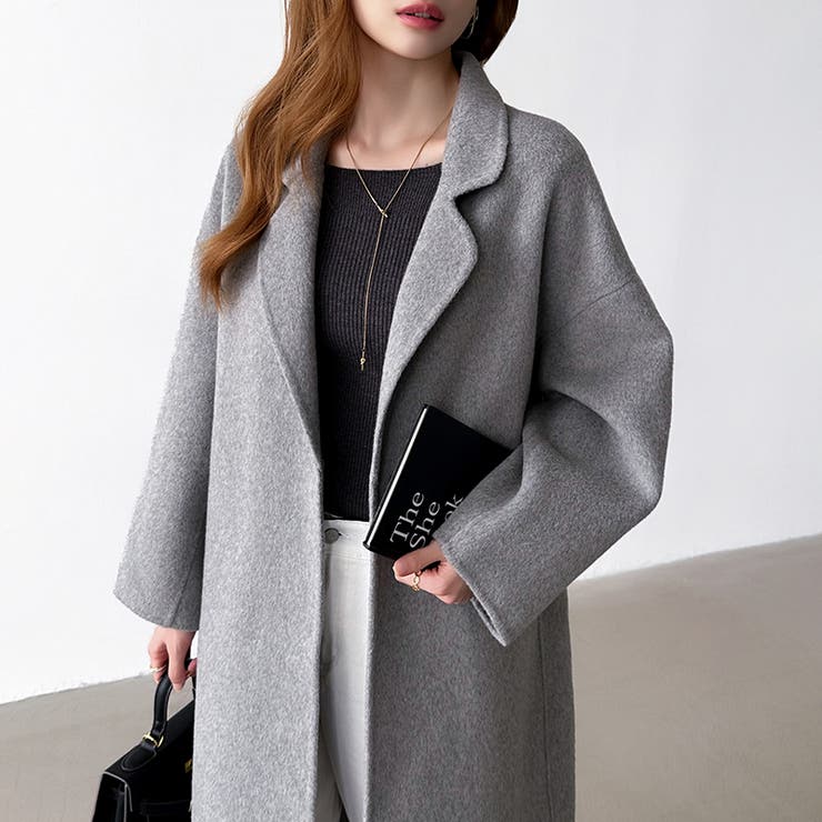 大人きれいめコート ウールコート ロングコート | COCOMOMO | 詳細画像24 