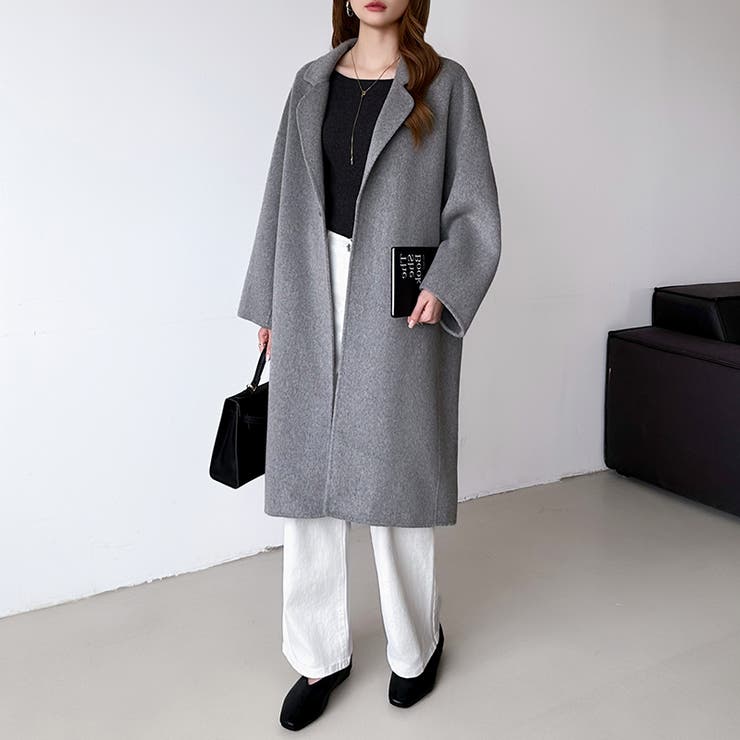 大人きれいめコート ウールコート ロングコート | COCOMOMO | 詳細画像27 