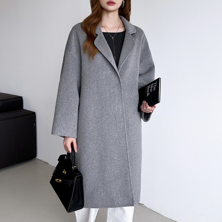 大人きれいめコート ウールコート ロングコート | COCOMOMO | 詳細画像28 