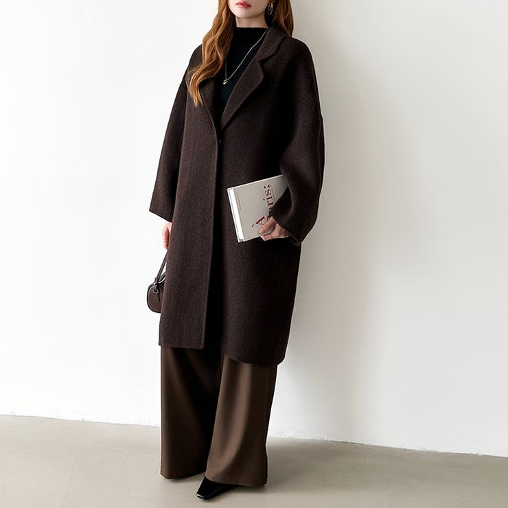 大人きれいめコート ウールコート ロングコート | COCOMOMO | 詳細画像3 