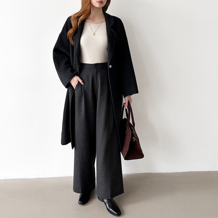 大人きれいめコート ウールコート ロングコート | COCOMOMO | 詳細画像30 