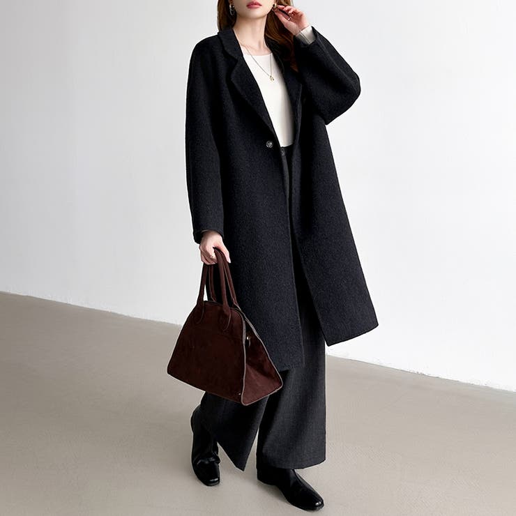 大人きれいめコート ウールコート ロングコート | COCOMOMO | 詳細画像31 