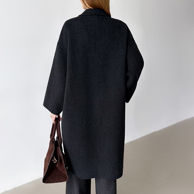 大人きれいめコート ウールコート ロングコート[品番：COCW0006707