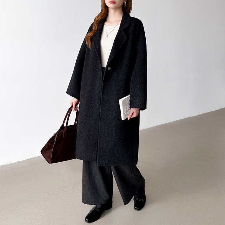 大人きれいめコート ウールコート ロングコート | COCOMOMO | 詳細画像37 