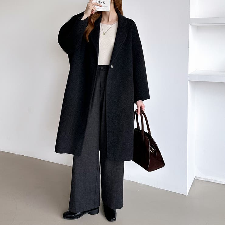 大人きれいめコート ウールコート ロングコート | COCOMOMO | 詳細画像40 