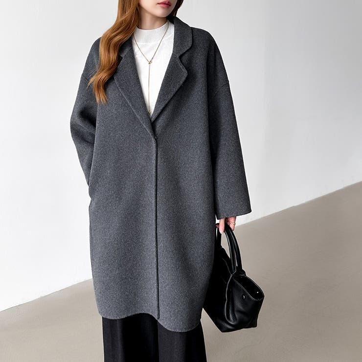 大人きれいめコート ウールコート ロングコート | COCOMOMO | 詳細画像44 