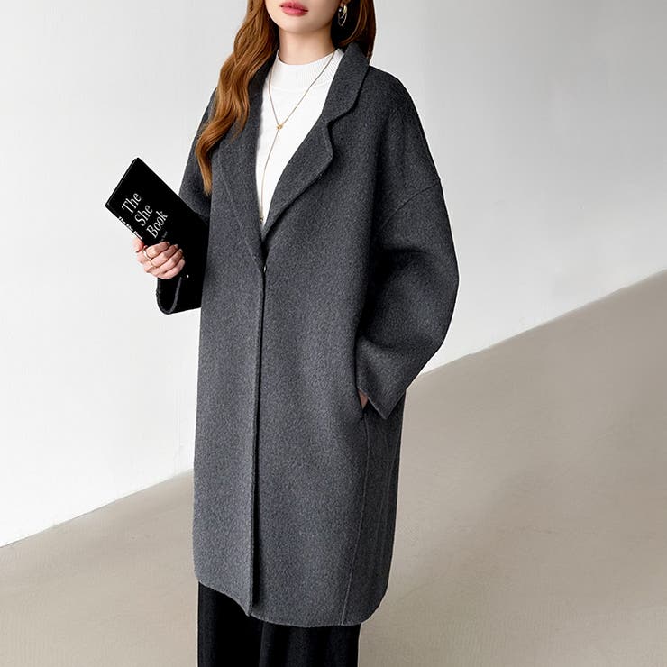 大人きれいめコート ウールコート ロングコート | COCOMOMO | 詳細画像45 