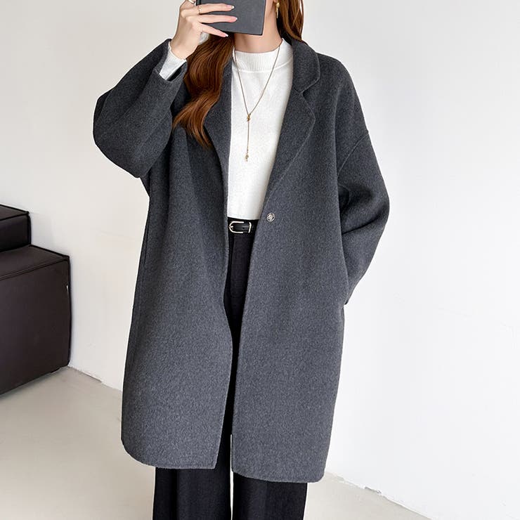 大人きれいめコート ウールコート ロングコート | COCOMOMO | 詳細画像50 