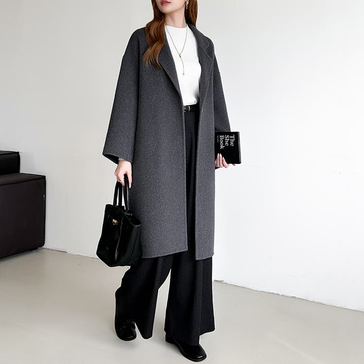 大人きれいめコート ウールコート ロングコート | COCOMOMO | 詳細画像51 
