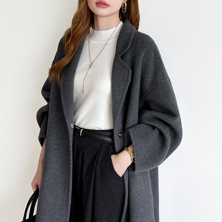 大人きれいめコート ウールコート ロングコート | COCOMOMO | 詳細画像52 