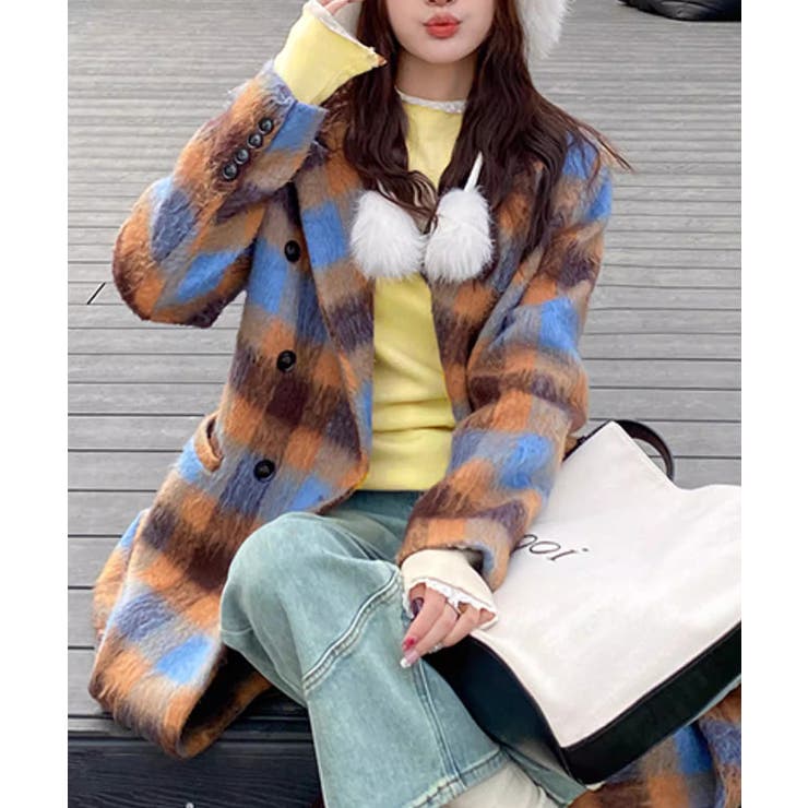 チラ見えレースで上品に。レースニット レイヤード風 ニット | COCOMOMO | 詳細画像9 