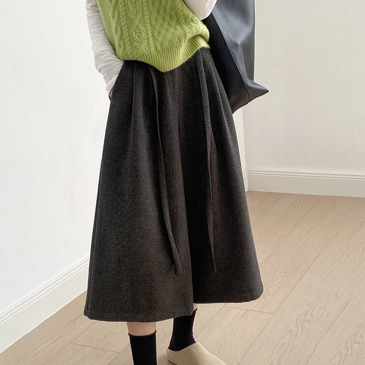 ガウチョパンツ ワイドパンツ ワイドクロップドパンツ | COCOMOMO | 詳細画像11 