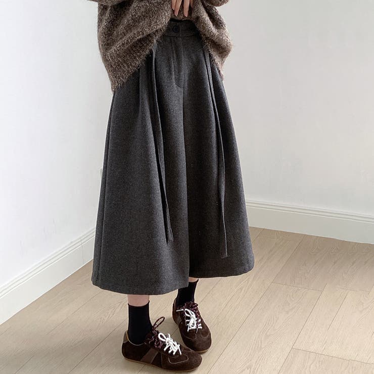 ガウチョパンツ ワイドパンツ ワイドクロップドパンツ | COCOMOMO | 詳細画像16 