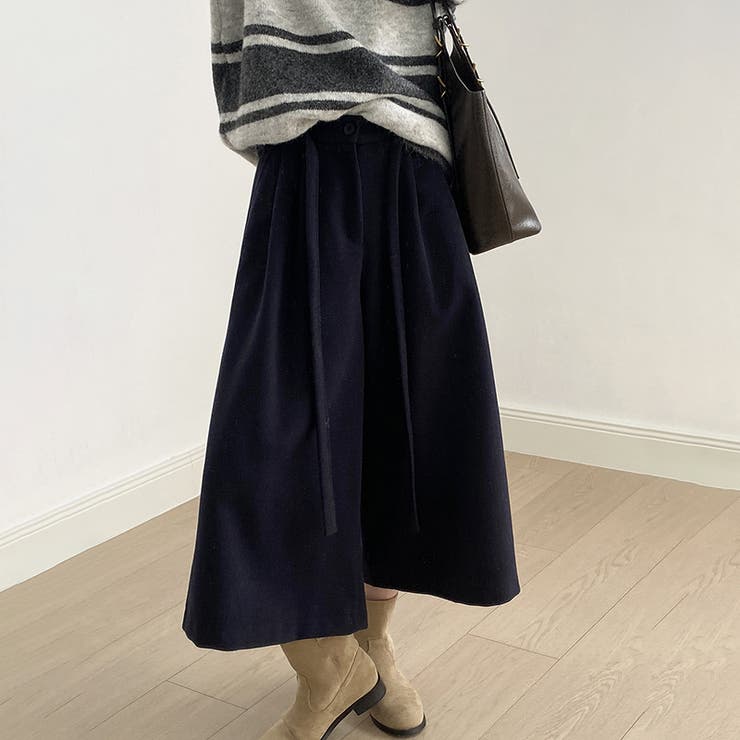 ガウチョパンツ ワイドパンツ ワイドクロップドパンツ | COCOMOMO | 詳細画像18 