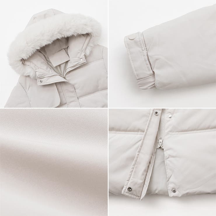 ファー付き中綿ロングコート ロングコート 中綿コート | COCOMOMO | 詳細画像33 