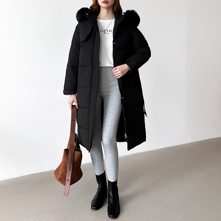 ファー付き中綿ロングコート ロングコート 中綿コート | COCOMOMO | 詳細画像2 