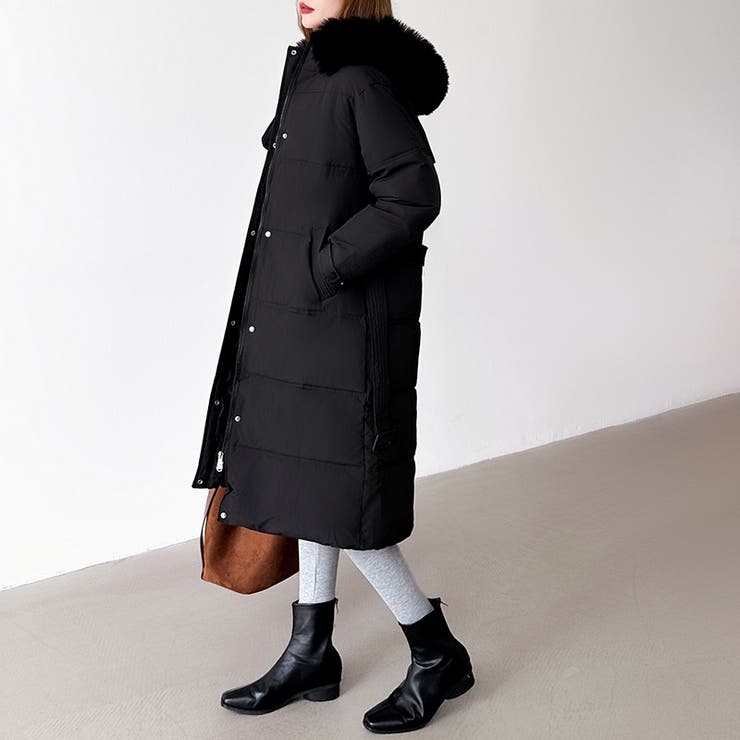 ファー付き中綿ロングコート ロングコート 中綿コート | COCOMOMO | 詳細画像6 
