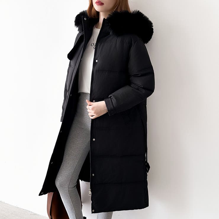 ファー付き中綿ロングコート ロングコート 中綿コート | COCOMOMO | 詳細画像8 