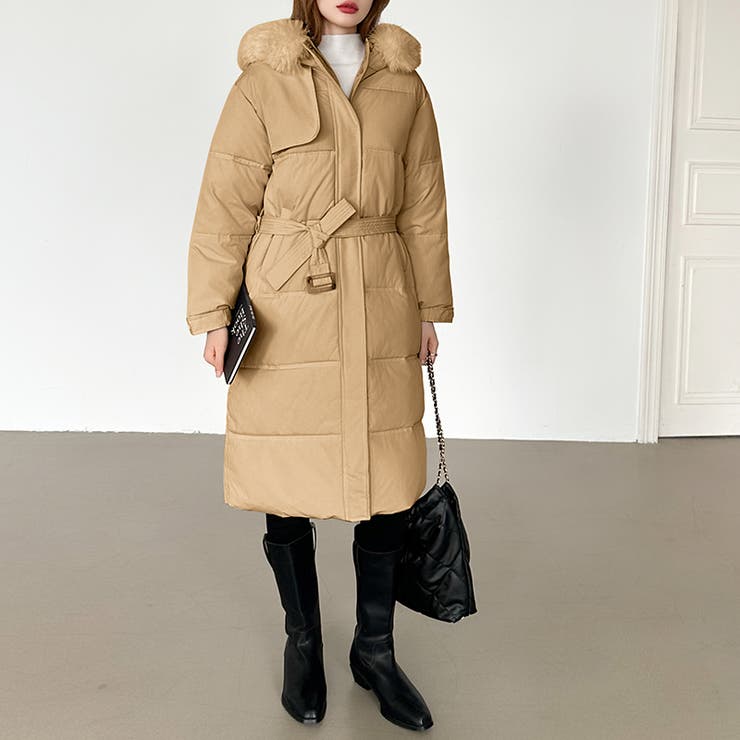 ファー付き中綿ロングコート ロングコート 中綿コート | COCOMOMO | 詳細画像31 