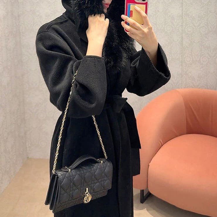 ファー付きコート ロングコート ファーコート | COCOMOMO | 詳細画像10 