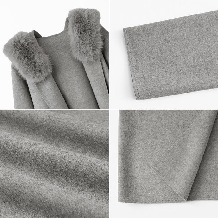 ファー付きコート ロングコート ファーコート | COCOMOMO | 詳細画像16 