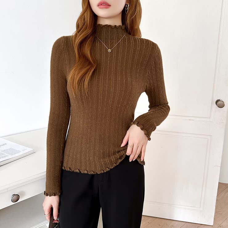 あったか裏シャギー 裏起毛 ハイネックニット | COCOMOMO | 詳細画像23 