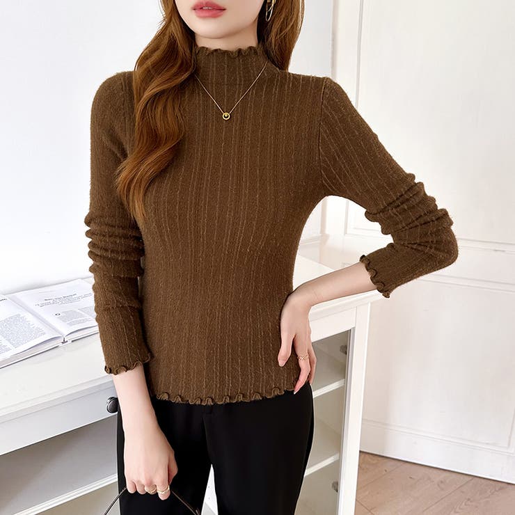 あったか裏シャギー 裏起毛 ハイネックニット | COCOMOMO | 詳細画像25 