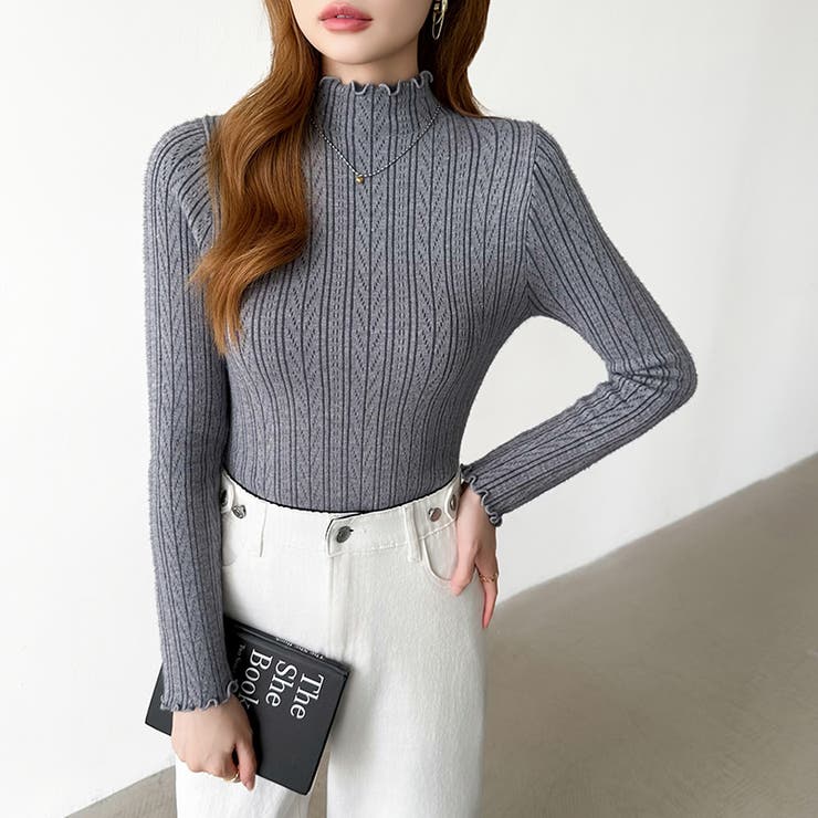 あったか裏シャギー 裏起毛 ハイネックニット | COCOMOMO | 詳細画像42 