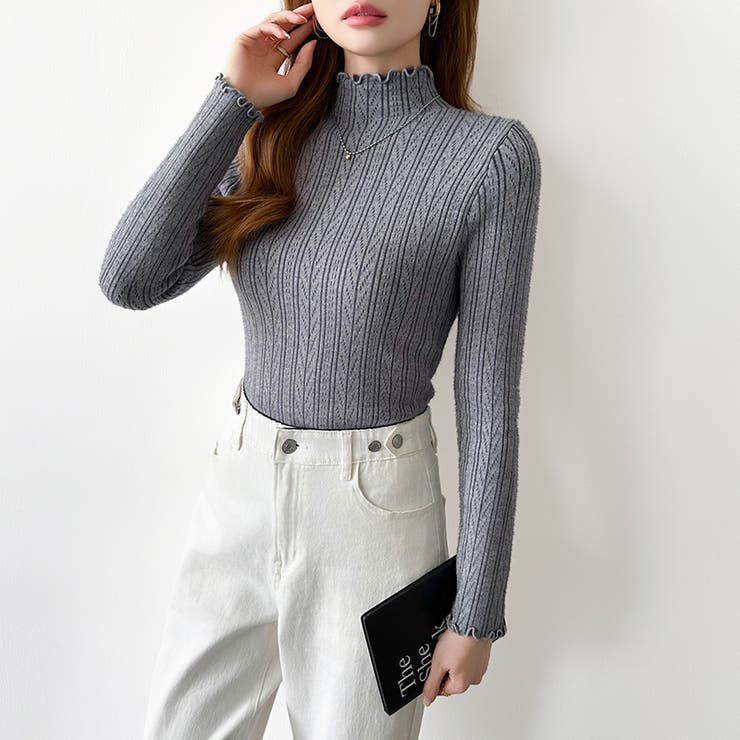 あったか裏シャギー 裏起毛 ハイネックニット | COCOMOMO | 詳細画像44 