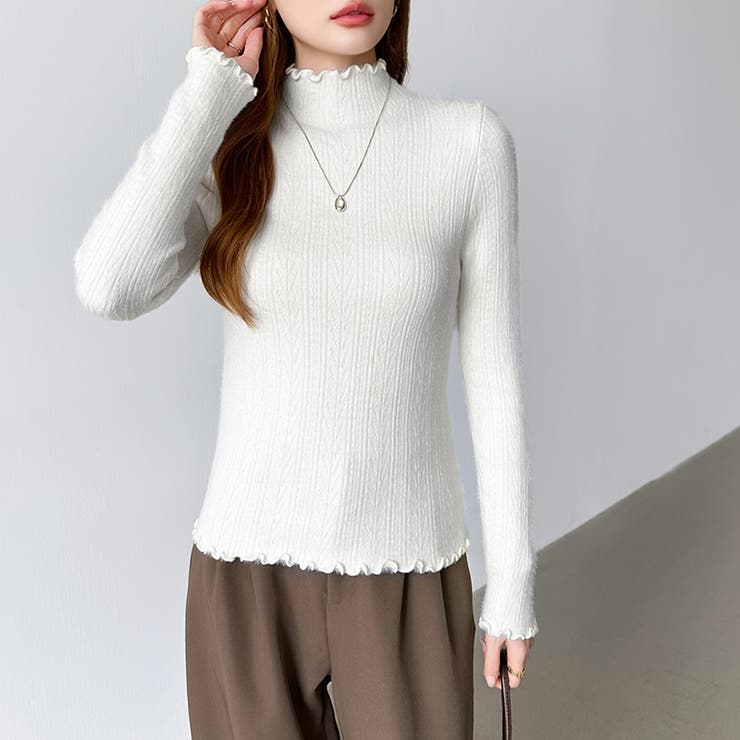 あったか裏シャギー 裏起毛 ハイネックニット | COCOMOMO | 詳細画像50 