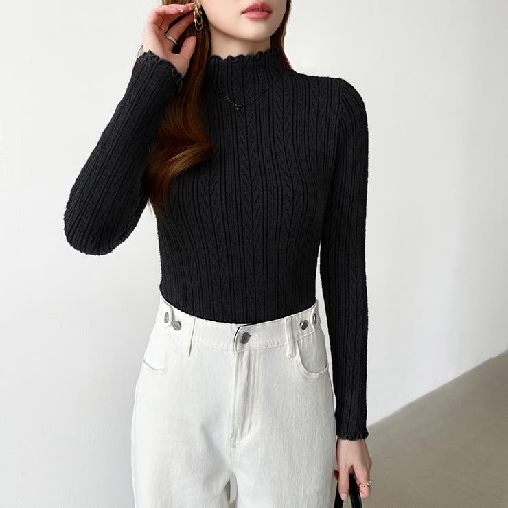 あったか裏シャギー 裏起毛 ハイネックニット | COCOMOMO | 詳細画像53 