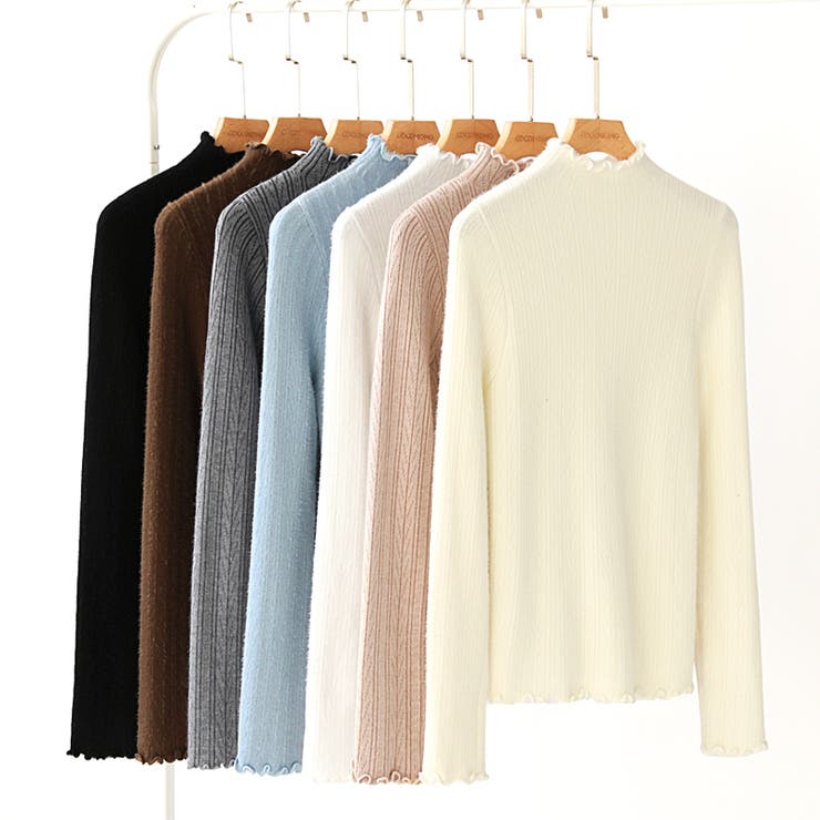 あったか裏シャギー 裏起毛 ハイネックニット | COCOMOMO | 詳細画像54 