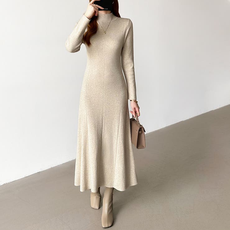 きれいめカジュアルワンピース ニットワンピース フレアワンピース | COCOMOMO | 詳細画像15 