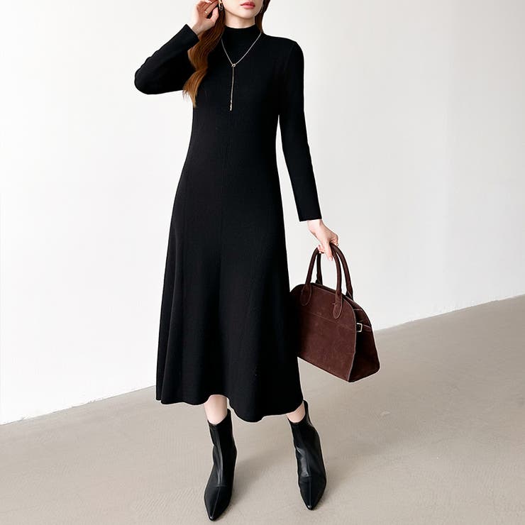 きれいめカジュアルワンピース ニットワンピース フレアワンピース | COCOMOMO | 詳細画像41 