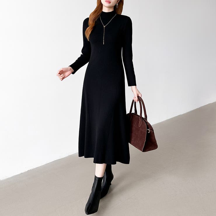 きれいめカジュアルワンピース ニットワンピース フレアワンピース | COCOMOMO | 詳細画像43 