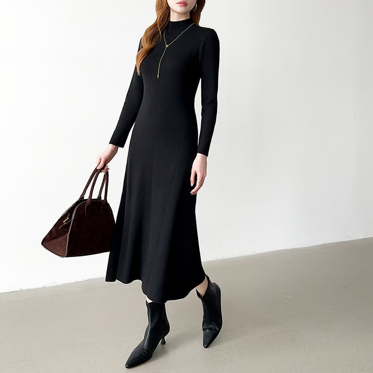 きれいめカジュアルワンピース ニットワンピース フレアワンピース | COCOMOMO | 詳細画像44 